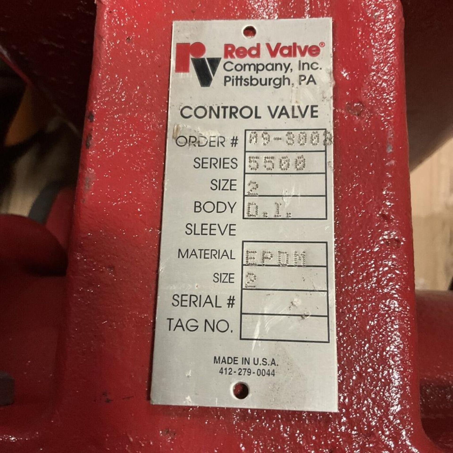 RED VALVE Co. PRESSURE CONTROL VALVE SERIES 5500 #09-3003 - Image 3 of 12