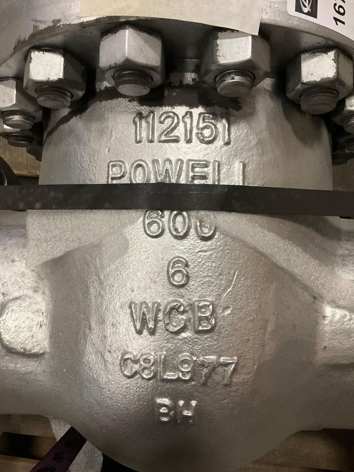 POWELL VALVES 6" 6003FC8GXXX GLOBE GATE VALVE B16.34 CL 600LB CR18 - Image 7 of 9