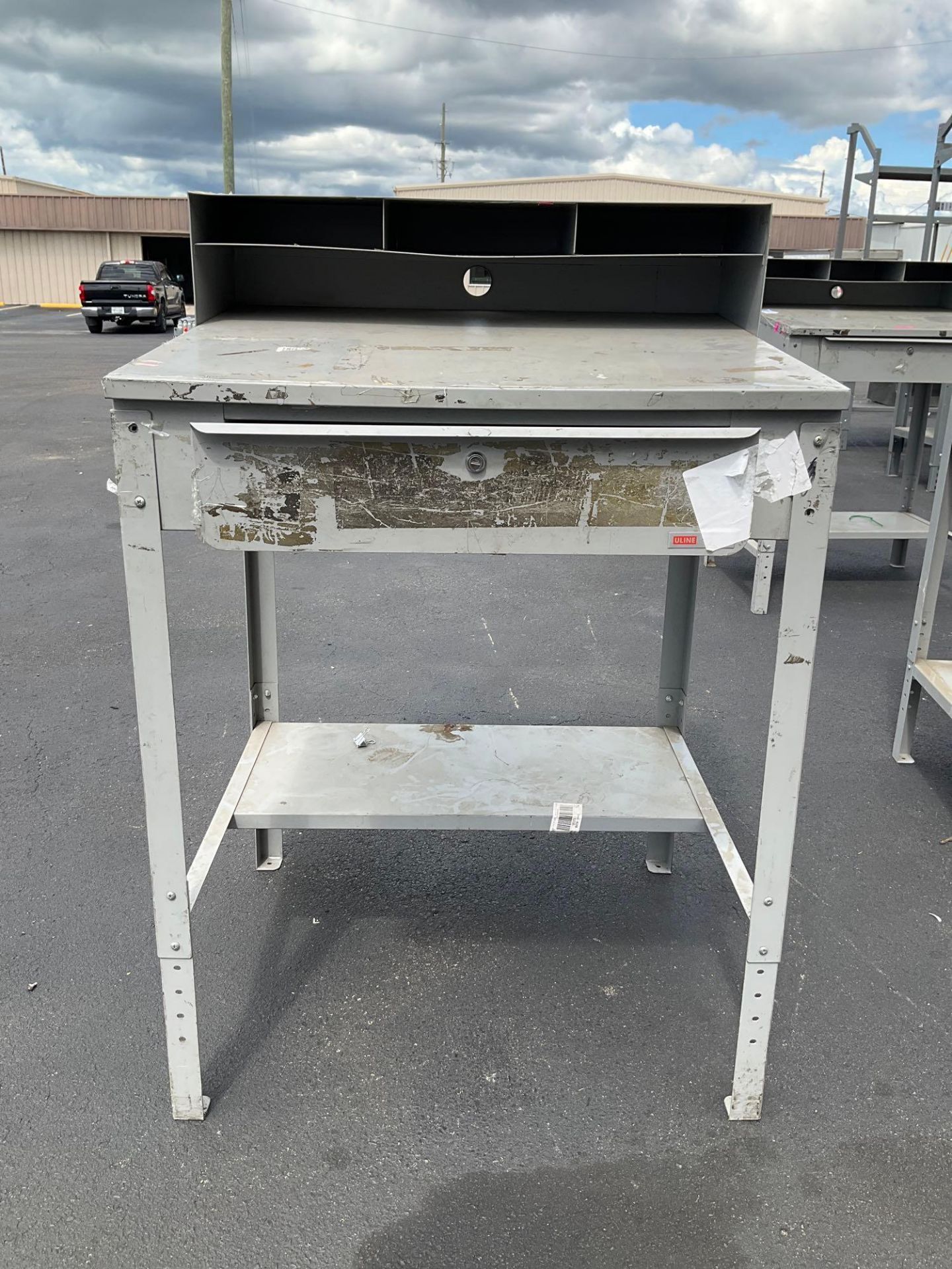 ULINE WORK STATION TABLE , APPROX 35? W x 30? L x 50? T - Image 2 of 5