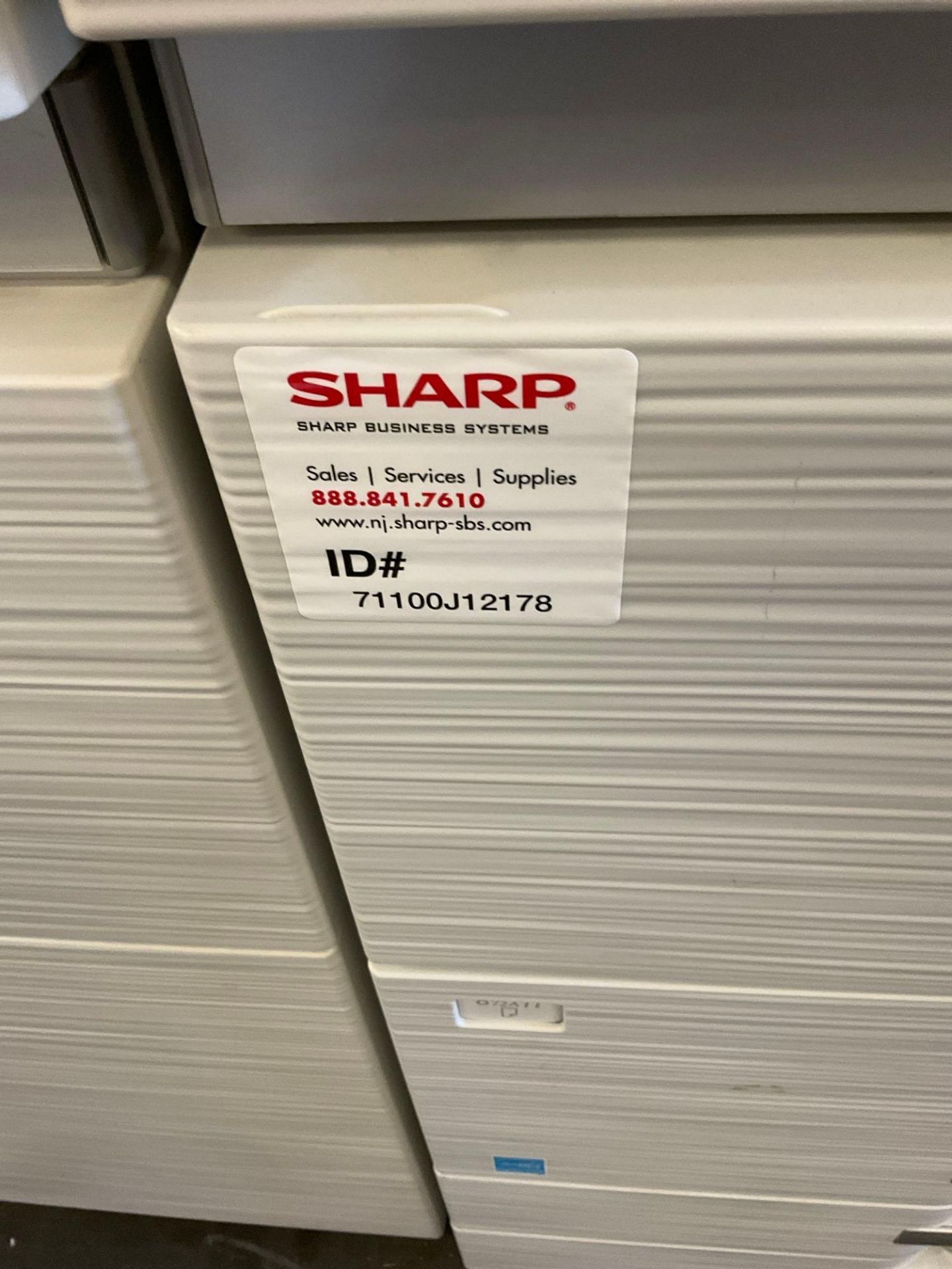 SHARP PRINTER DIGITAL MULTIFUNCTIONAL SYSTEM MODEL MX-M7570; SHARP FINISHER MODEL MX-FN34;...SHARP - Image 7 of 22