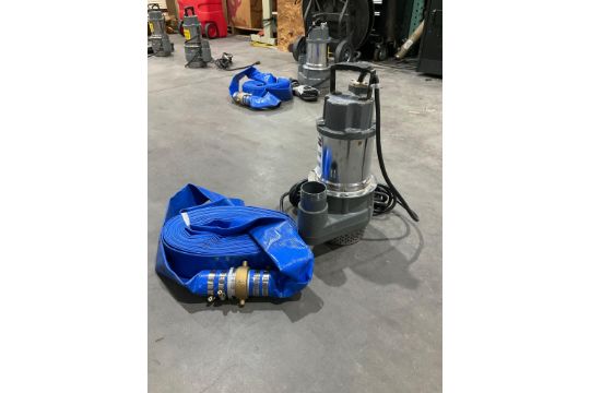 UNUSED 2in SUBMERSIBLE MUSTANG PUMP MP4800 WITH APPROX 50ft HOSE - Image 3 of 7