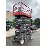 SKYJACK SCISSOR LIFT MODEL SJ 4632, ELECTRIC, APPROX MAX PLATFORM HEIGHT 32FT, BUILT IN BATTERY C...