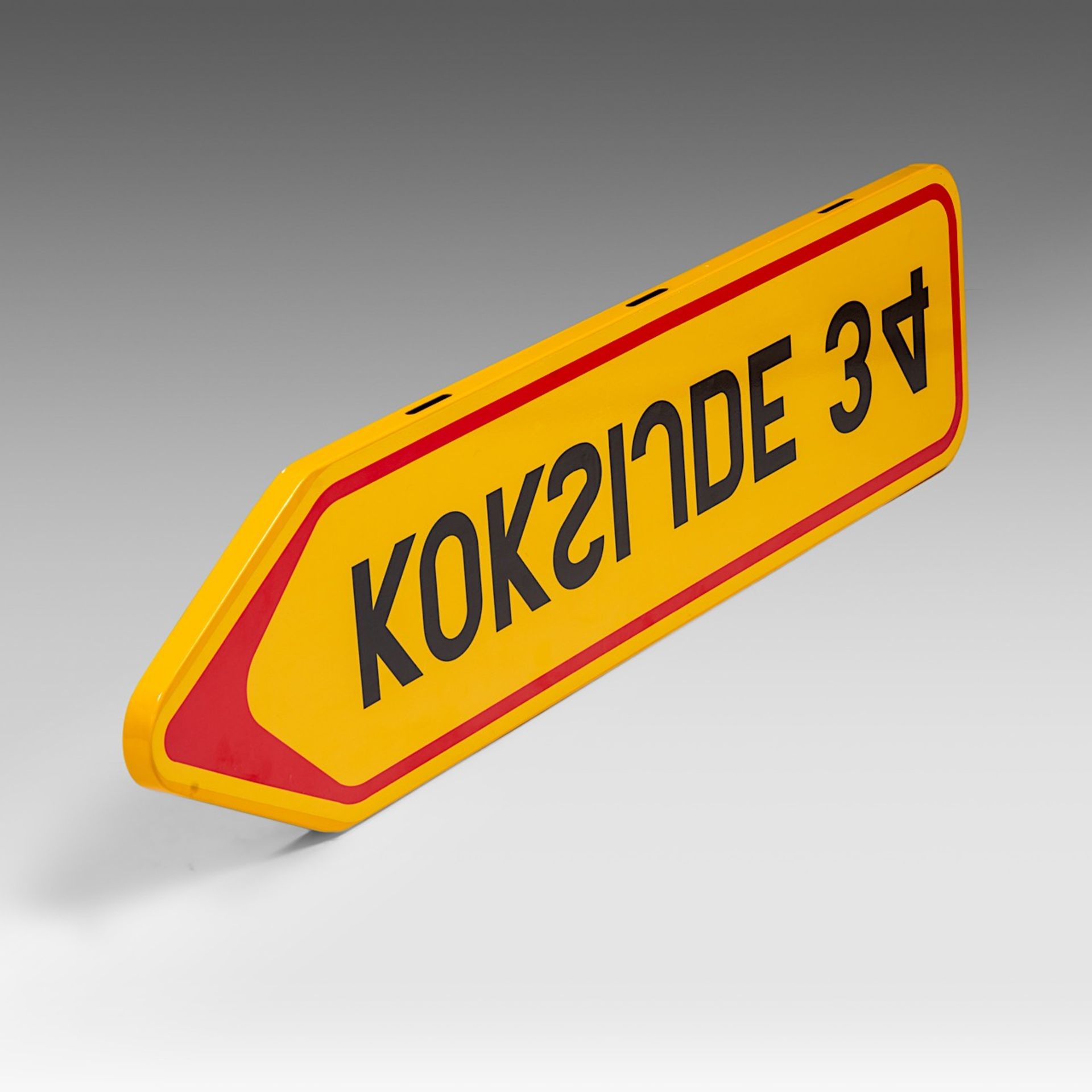 Joseph Willaert (1936-2014), 'Koksijde 34', 2006, road sign - Image 4 of 5