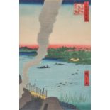 Ando Hiroshige, the Sumida river, no. 37 from the series "one hundred views on Edo", 23 x 34 cm (+)