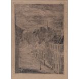 James Ensor (1860-1949), 'Van Iseghem Boulevard te Oostende' (1889), etching and drypoint on simili
