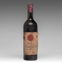 A bottle Chateau Cheval Blanc, 1er Grand Cru St. Emilion, 1947, bottled by J. Vandermeulen-Decannier