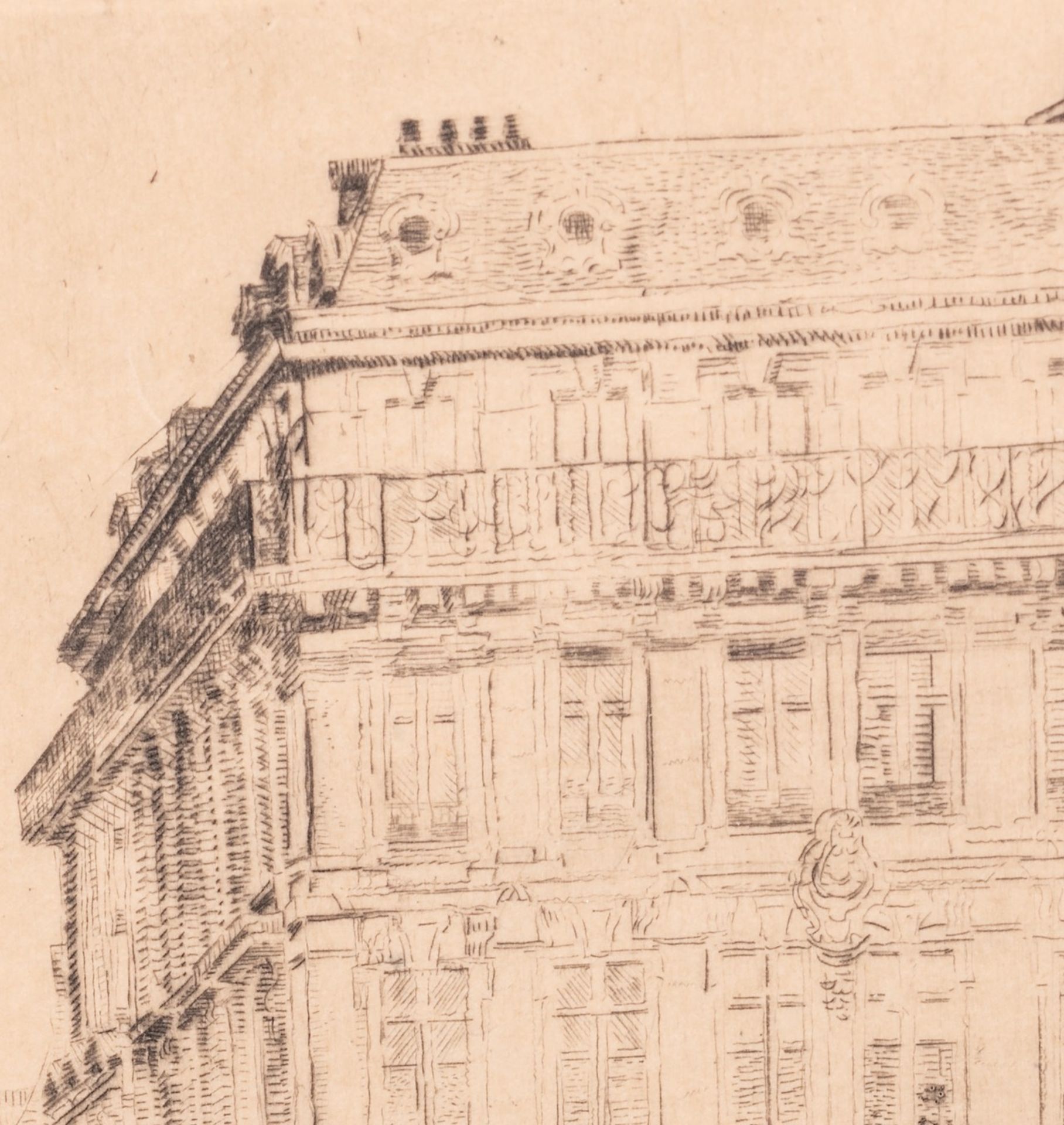 James Ensor (1860-1949), 'House on the Boulevard Anspach' ('Maison du Boulevard Anspach'), 1888, dry - Bild 5 aus 6