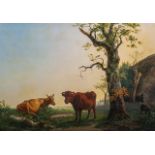 Wilhelm Melchior (1817-1860), cows in the meadow, 1837, oil on canvas 67 x 95 cm. (26.3 x 37.4 in.),