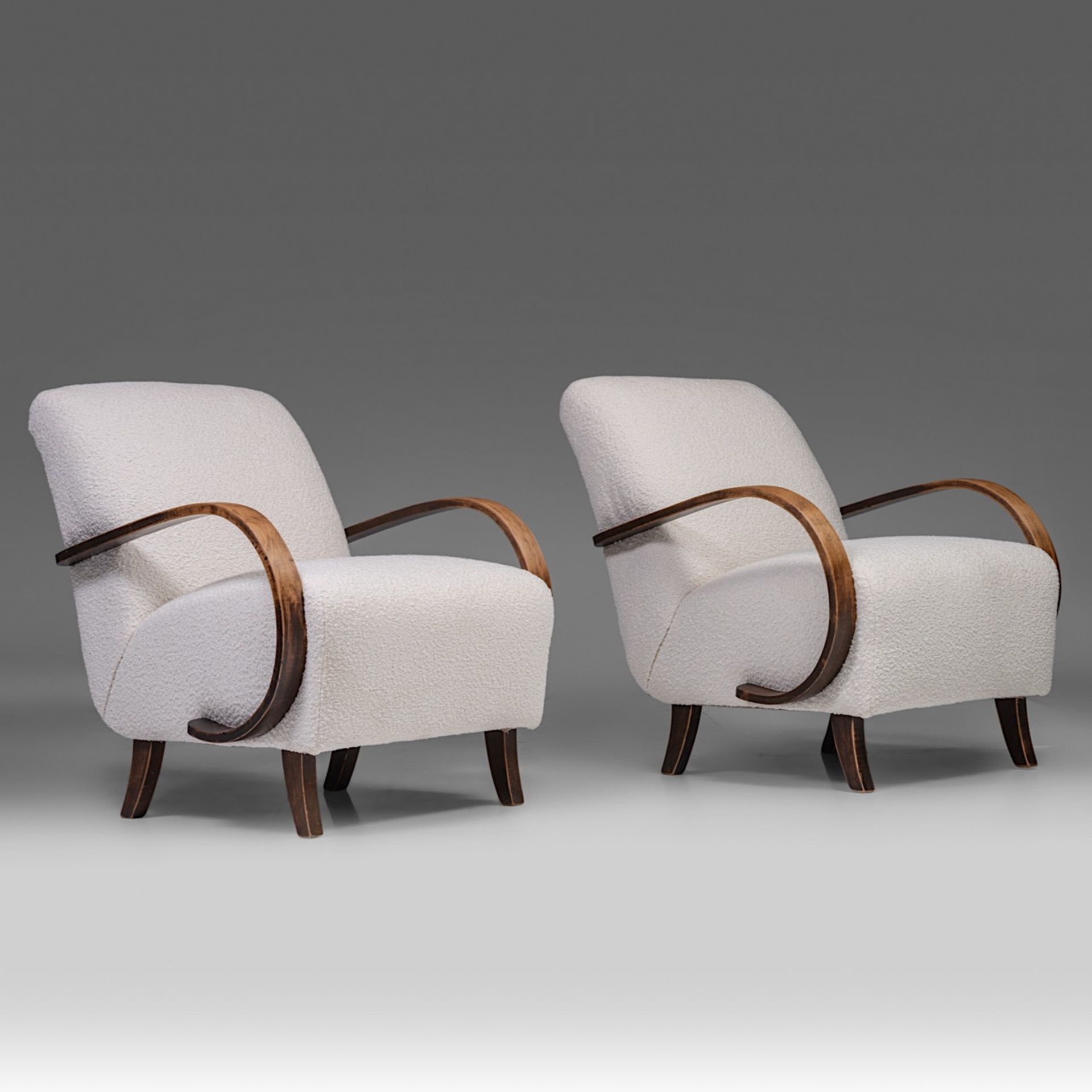 A pair of Mid-century Armchairs by Jindrich Halabala, 1950s 83 x 68 x 87 cm. (32.6 x 26.7 x 34 1/4 i - Image 13 of 13
