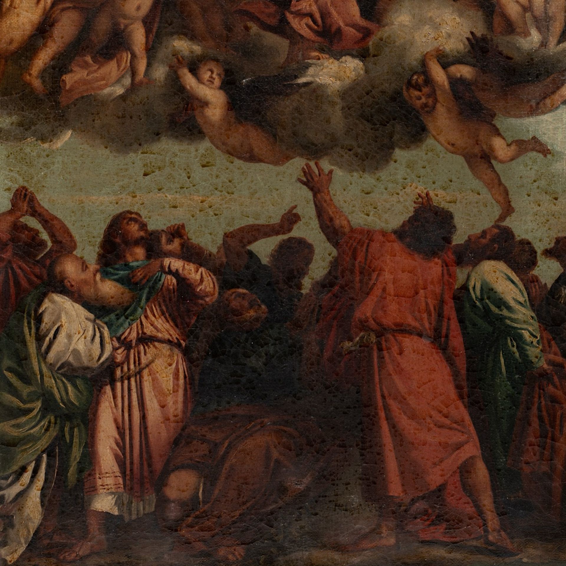 After The Assumption of the Virgin by Titian (1488-90-1576), oil on canvas 68 x 39 cm. (26.7 x 15.3 - Image 6 of 7