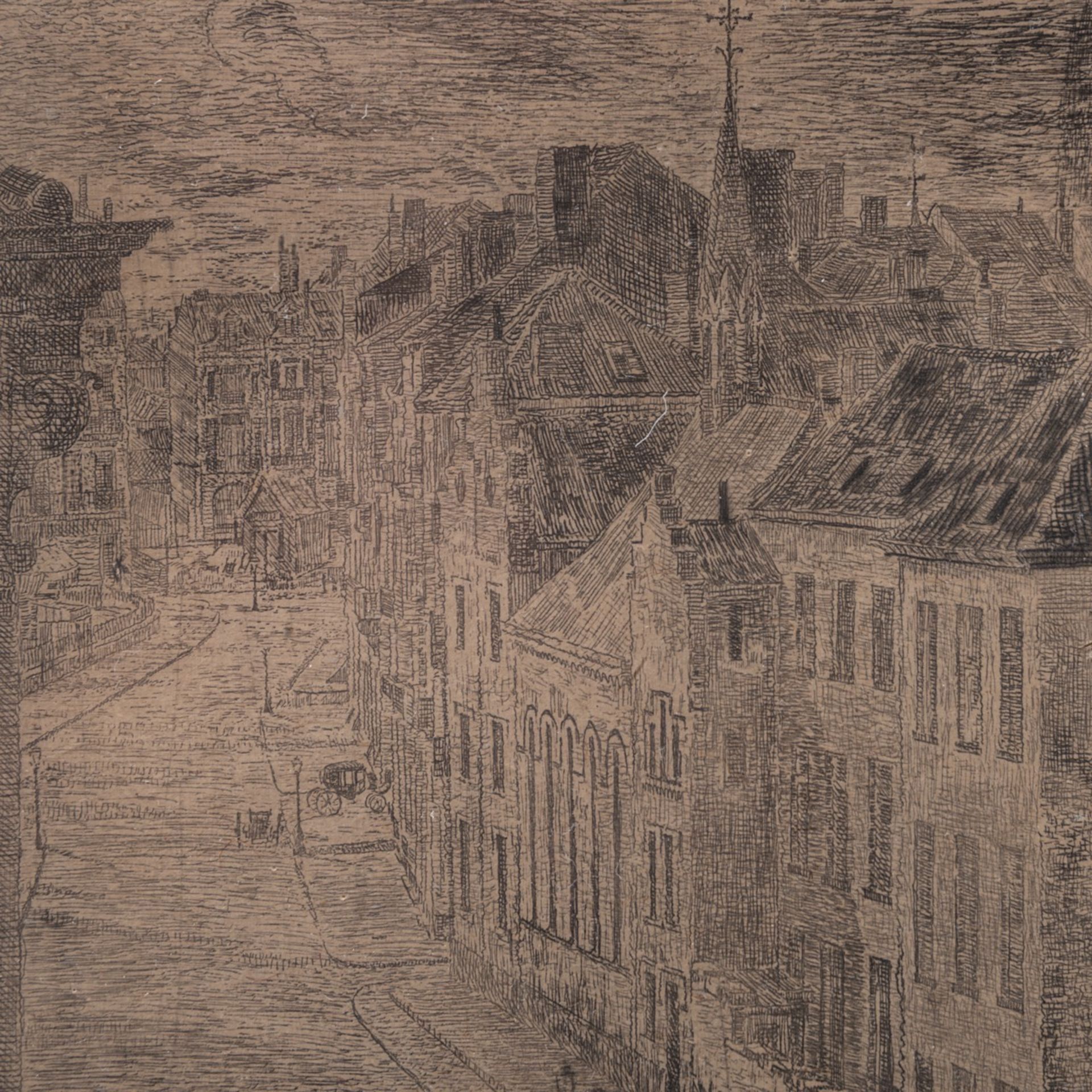 James Ensor (1860-1949), 'Van Iseghem Boulevard te Oostende' (1889), etching and drypoint on simili - Image 5 of 5
