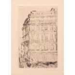 James Ensor (1860-1949), 'House on the Boulevard Anspach' ('Maison du Boulevard Anspach'), 1888, dry