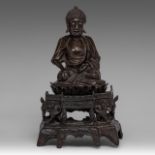 A bronze figure of Buddha, H 35 cm