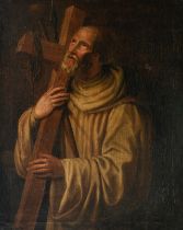 A Friar Minor depicted as a martyr, 17thC, oil on canvas, 80 x 100 cm