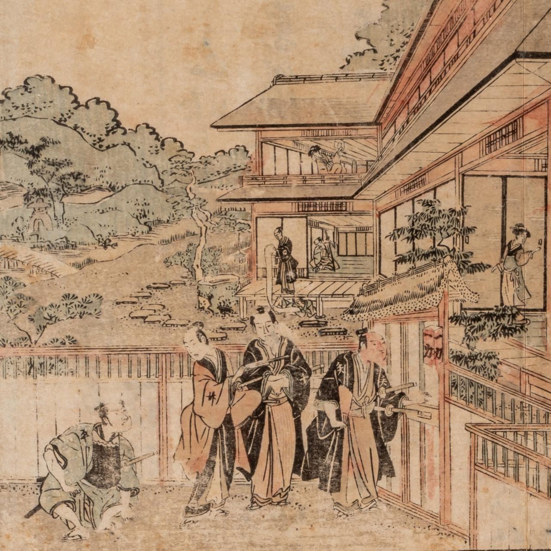 Shigeharu, three woodblock prints from the same series, oban yoko-e, all framed 35,5 x 50 cm - Image 17 of 36