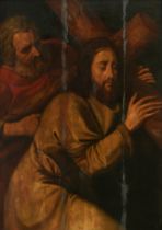 Christ on the way to Calvary, late 16thC, the Southern Netherlands, oil on panel, 72 x 102 cm