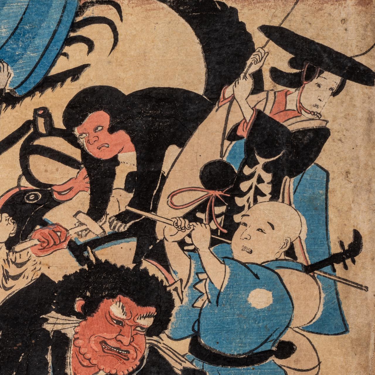 Three ukiyo-e by Kuniyoshi, Eisen and Yoshitora, 26 x 38 cm / 35,5 x 25,5 cm / 37 x 25cm - Image 11 of 25