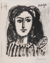 Pablo Picasso (1881-1973), Portrait of Francoise, signed and dated 1947, aquatint on Arches 65 x 50