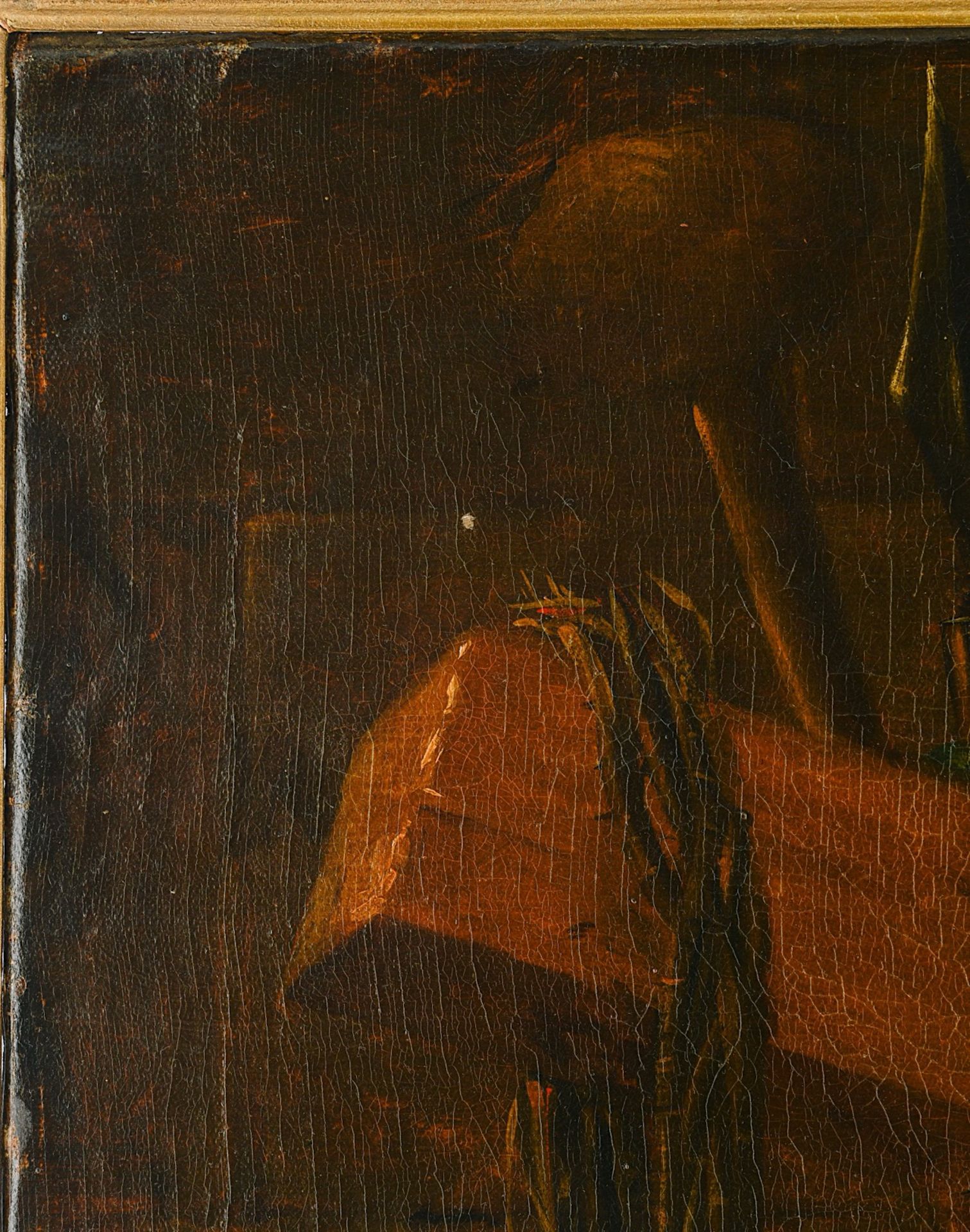 A Friar Minor depicted as a martyr, 17thC, oil on canvas, 80 x 100 cm - Bild 8 aus 9