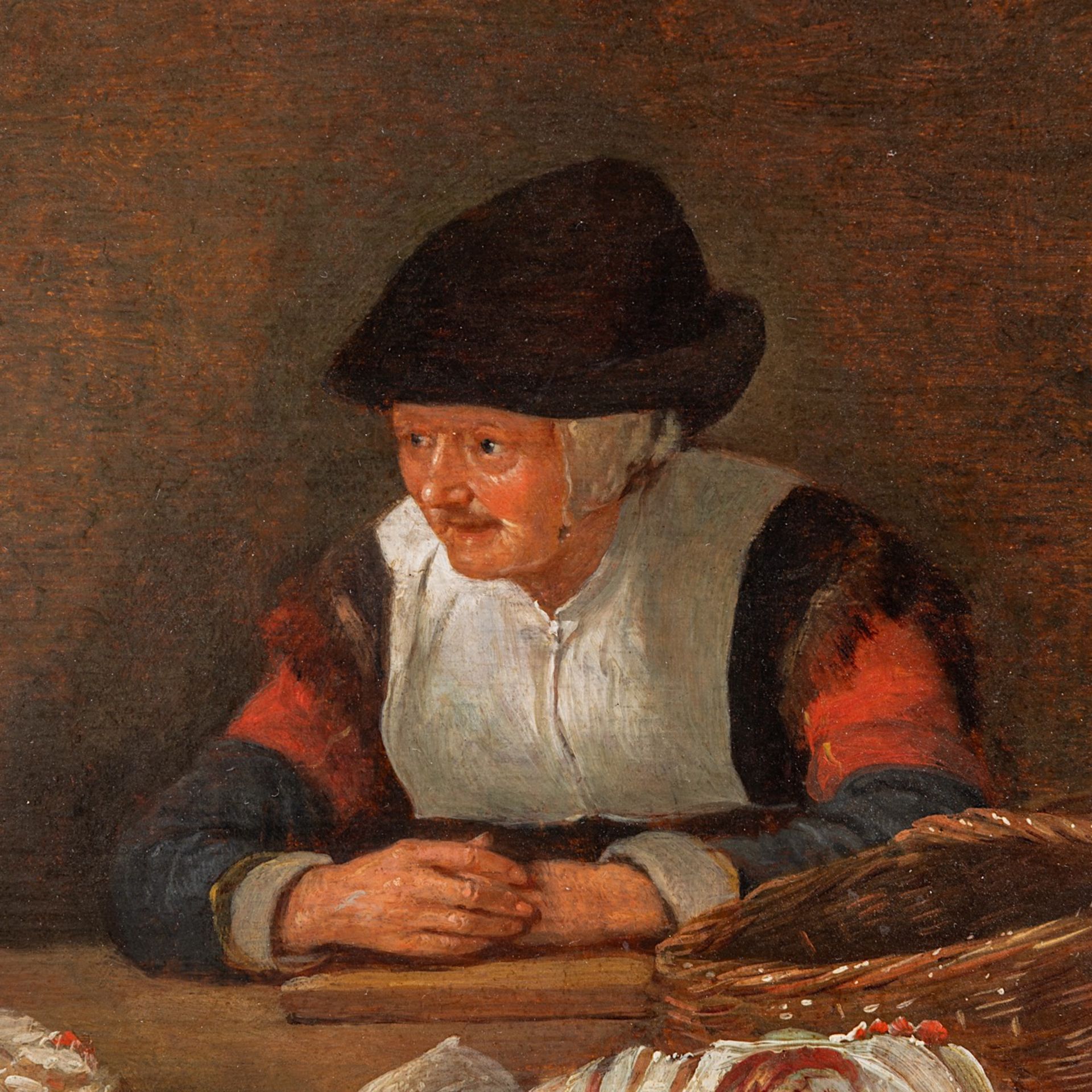 Quirin Gerritz. Van Brekelenkam (1622-1668), the fish vendor, 1661, oil on oak 28 x 24.5 cm. (11.0 x - Bild 5 aus 6