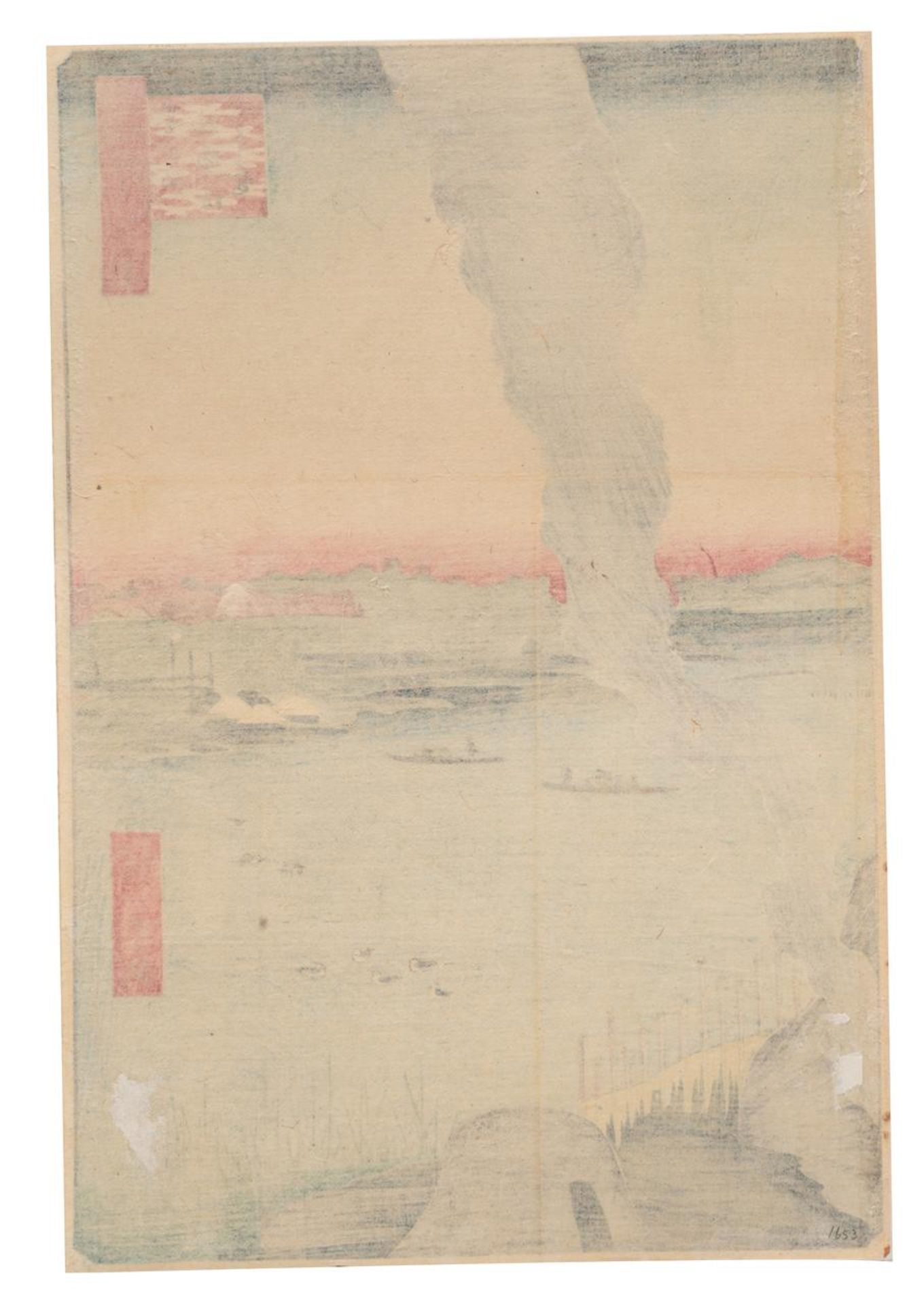 Ando Hiroshige, the Sumida river, no. 37 from the series "one hundred views on Edo", 23 x 34 cm (+) - Bild 3 aus 5