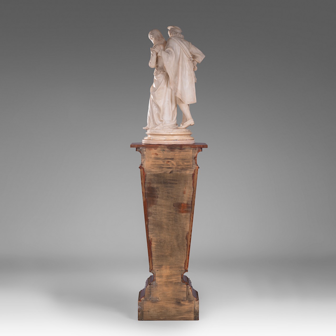 Pietro Bazzanti (c. 1823-1874), alabaster sculpture of two lovers, H 85 cm - Image 4 of 13