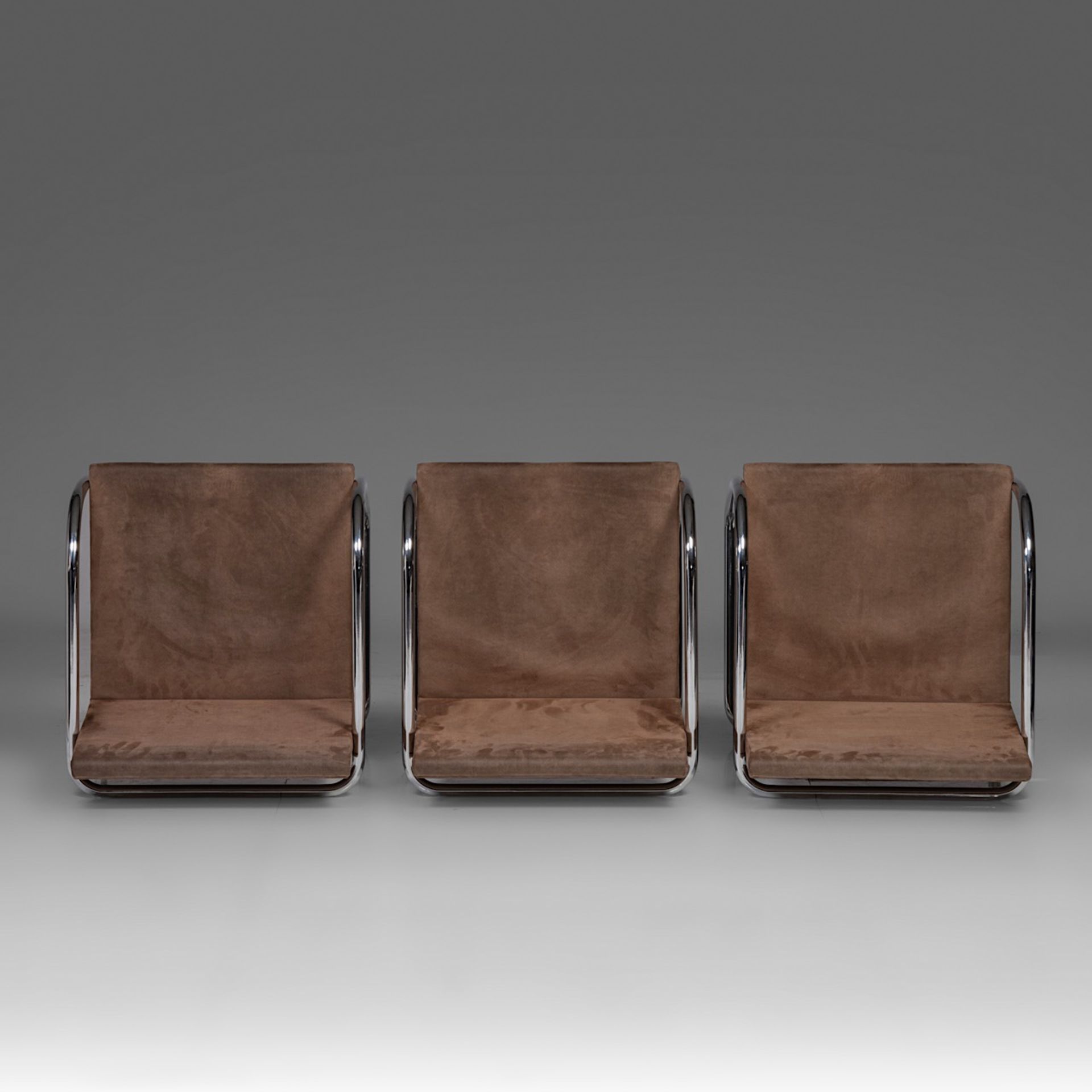 A set of 6 tubular Brno chairs by Ludwig Mies van der Rohe for Knoll, marked, H 78 - W 55 cm - Image 13 of 17