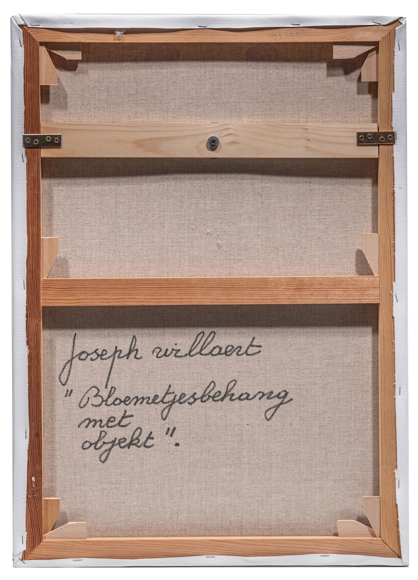Joseph Willaert (1936-2014), 'Bloemetjesbehang met Objekt', mixed media 70 x 50 cm. (27.5 x 19.6 in. - Image 3 of 7