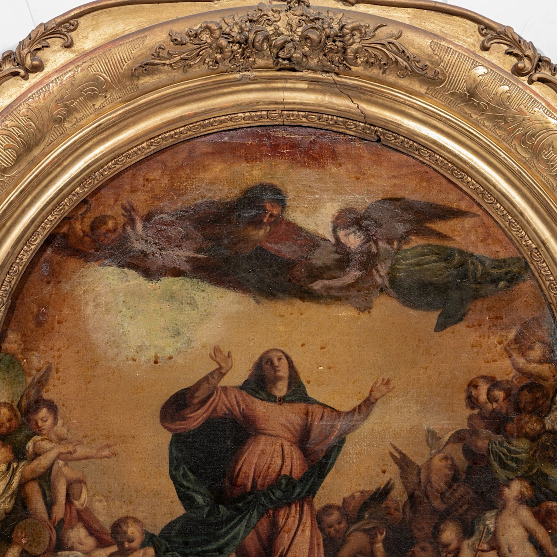 After The Assumption of the Virgin by Titian (1488-90-1576), oil on canvas 68 x 39 cm. (26.7 x 15.3 - Image 7 of 7