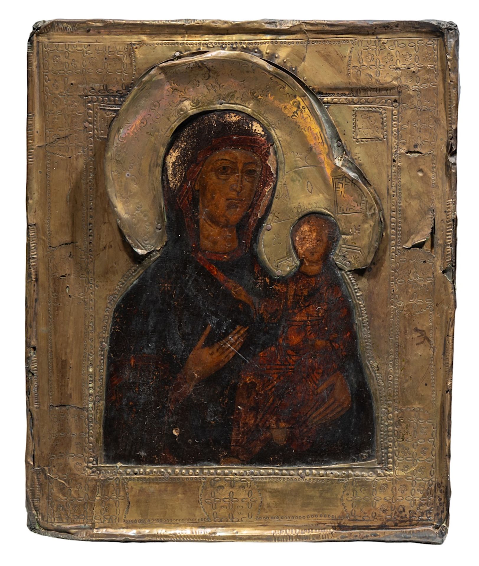 A collection of three Russian icons, 18th/19thC - Bild 3 aus 5