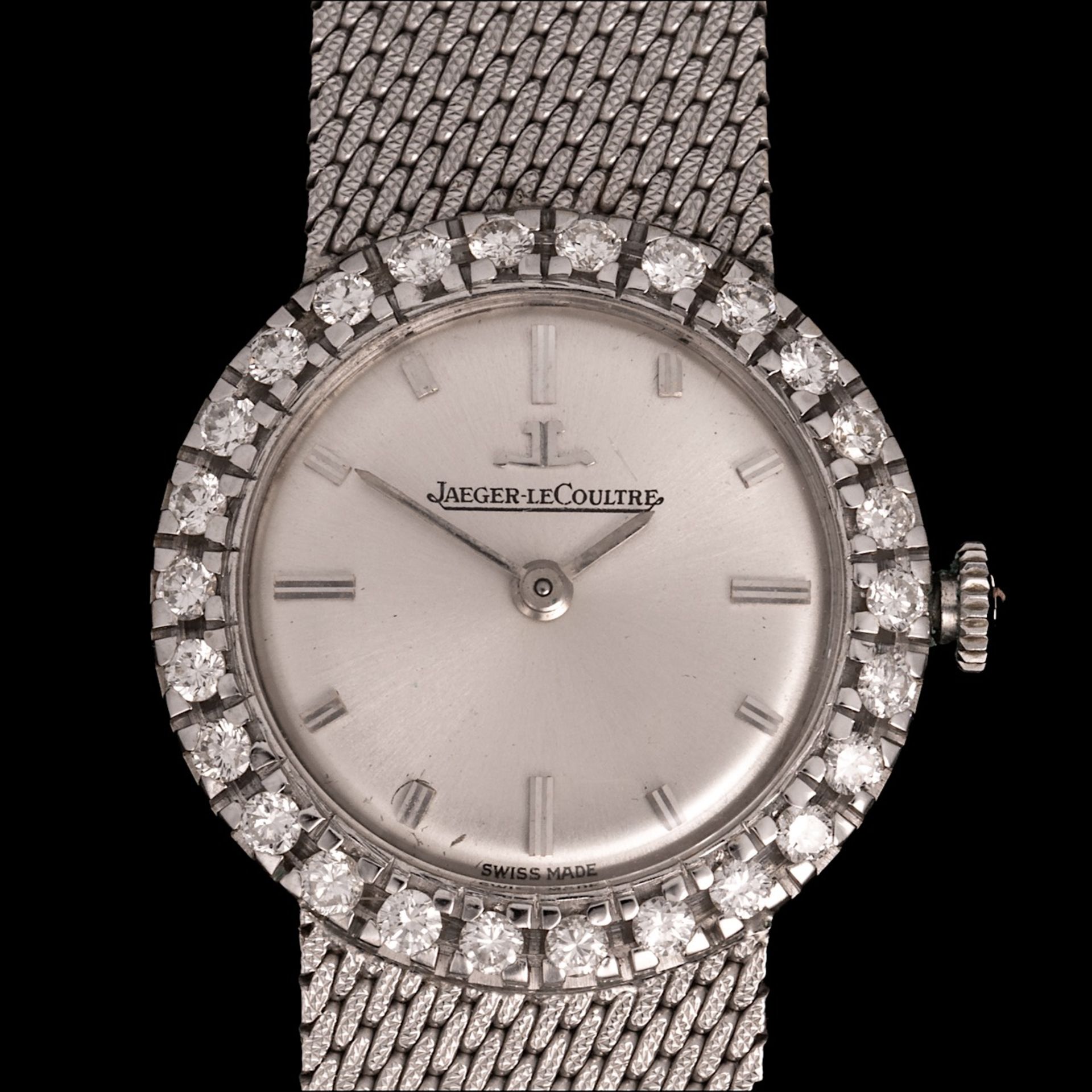 An 18ct white gold cocktail ladies wristwatch Jaeger-Lecoultre, total L 17,5 cm - total weight 44,7 - Image 4 of 10