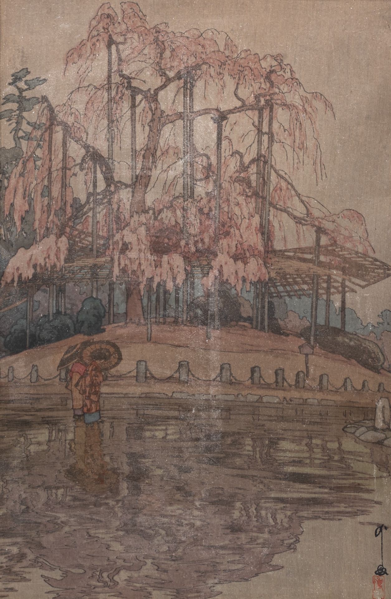 Two shin hanga prints by Hiroshi Yoshida (1876-1950), framed 52 x 38 / 43,5 x 53,5 cm - Image 9 of 14