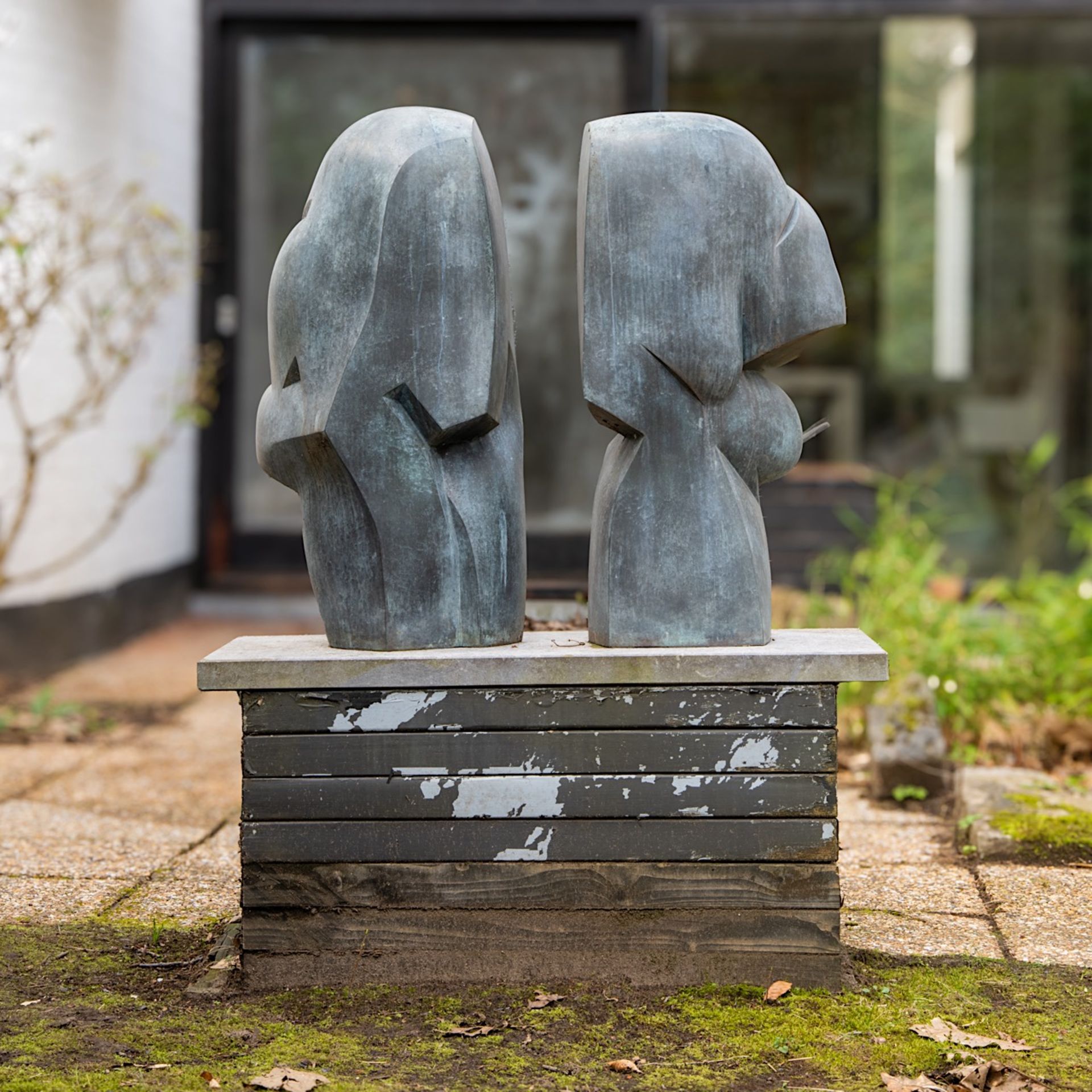 Pol Spilliaert (1935-2023), 'In 't midden van de tuin', patinated bronze, 2010 85 x 90 x 32 cm. (33. - Bild 6 aus 7