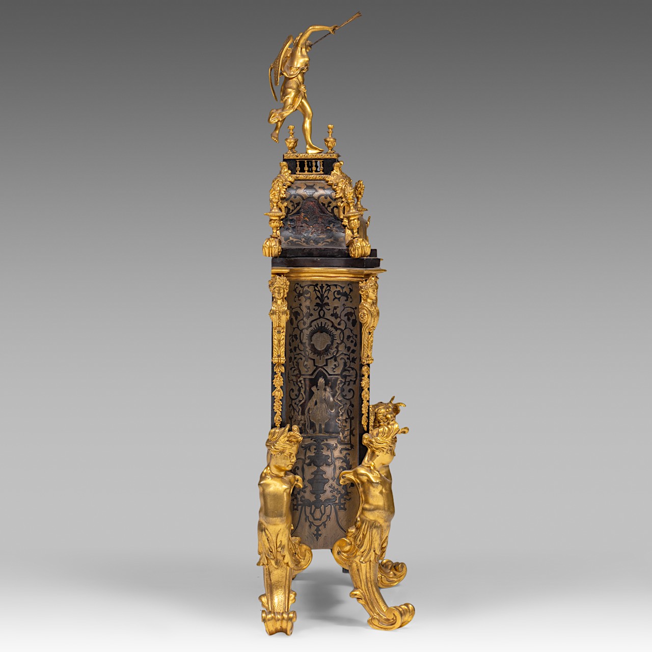 A Napoleon III Boulle work with gilt bronze mounts, H 82 cm - Image 5 of 7