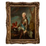 Attrib. to Charles Van Loo (1705-1765), portrait of Louis Joseph de Bourbon, Prince of Conde in armo
