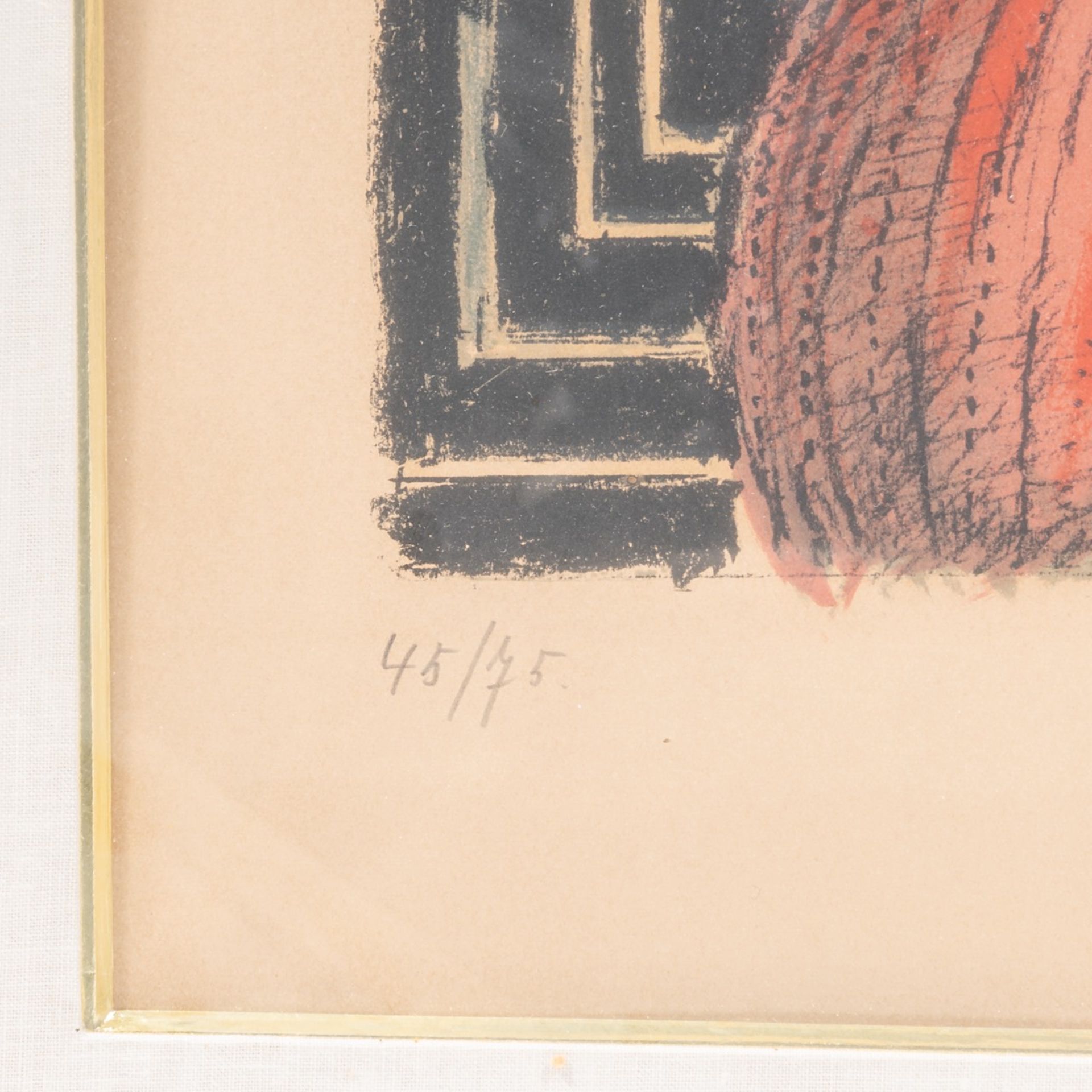 Paul Delvaux (1897-1994), 'Chapeau', 1972, lithograph, 45/75 63.5 x 43.5 cm. (25 x 17.1 in.), Frame: - Image 5 of 7