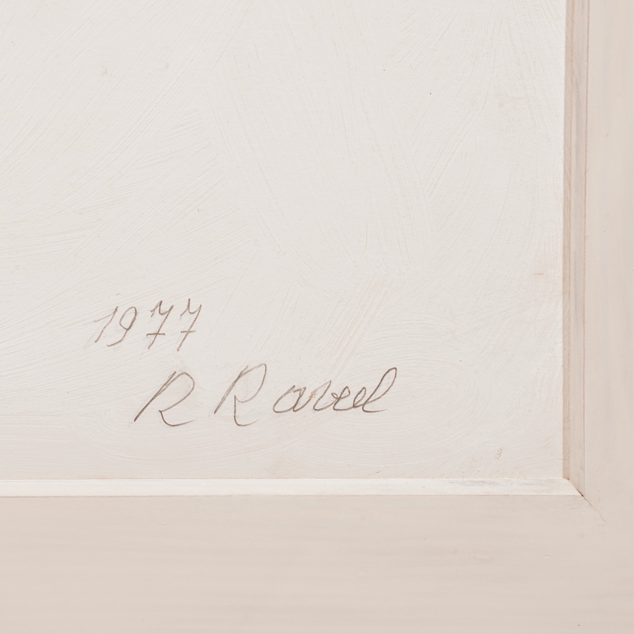 Roger Raveel (1921-2013), 'Een hand met een groene reflectie', 1977, acrylic on paper on canvas 57 x - Image 4 of 4