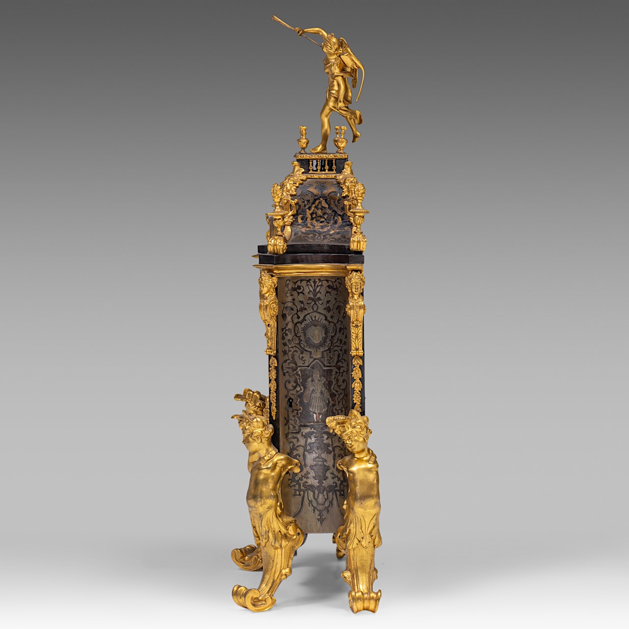 A Napoleon III Boulle work with gilt bronze mounts, H 82 cm - Image 3 of 7