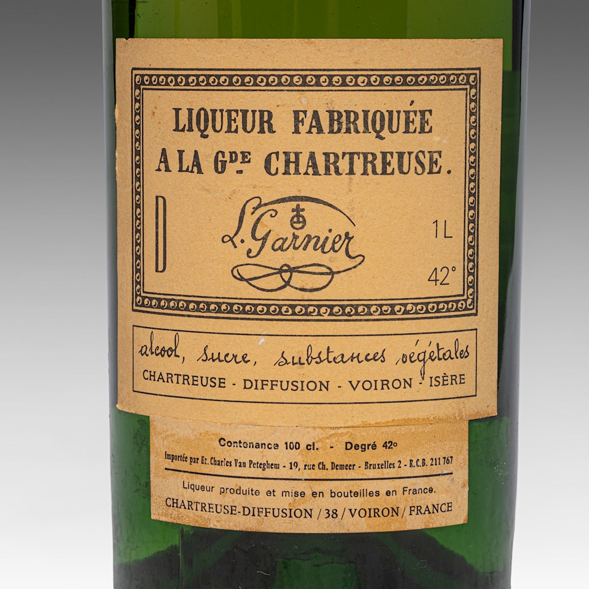 Liqueur Fabriquee a la Grande Chartreuse, L. Garnier, 1964, 1L - Bild 5 aus 5