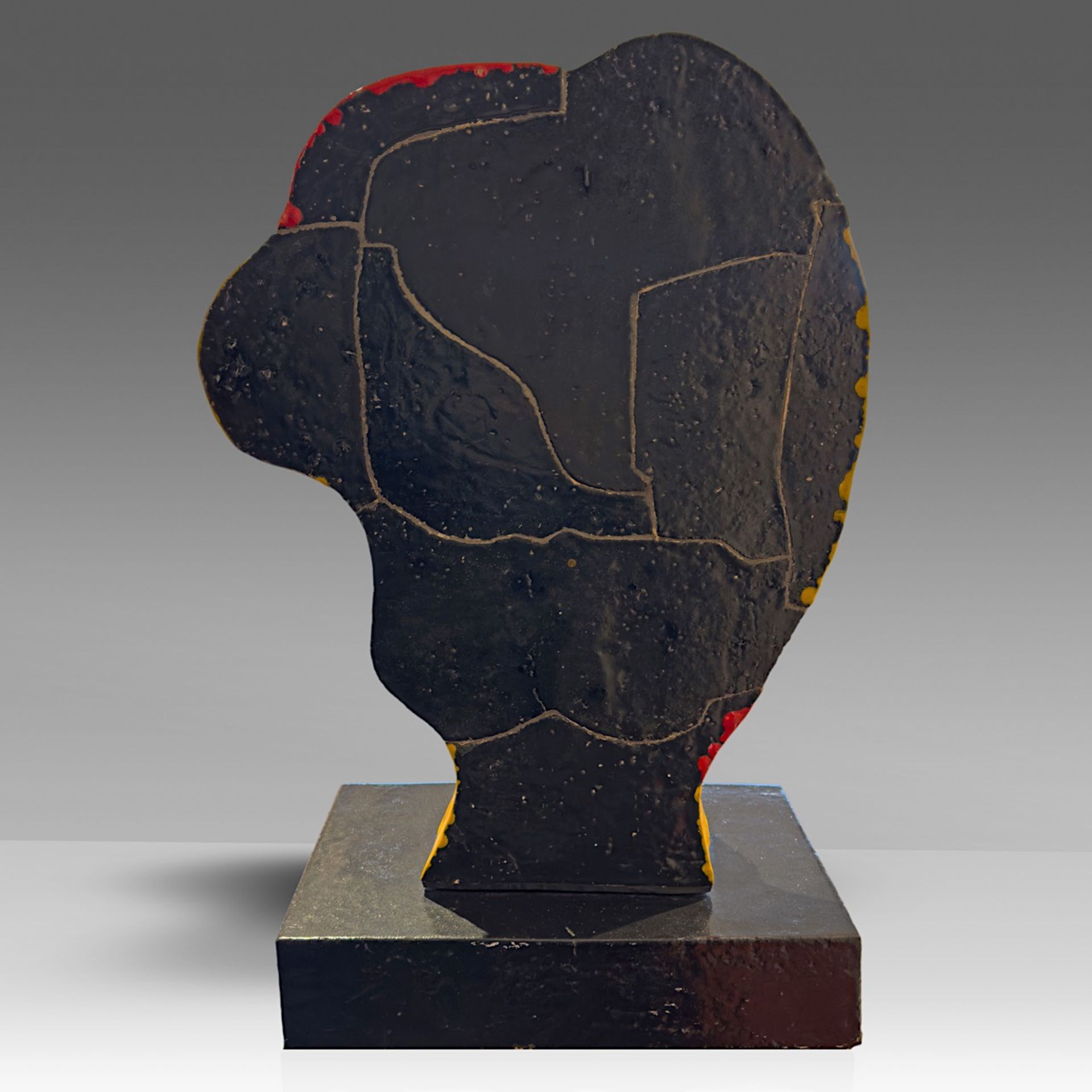 Karel Appel (1921-2006), head, 1975, glazed ceramic, H 81 cm - Bild 4 aus 5