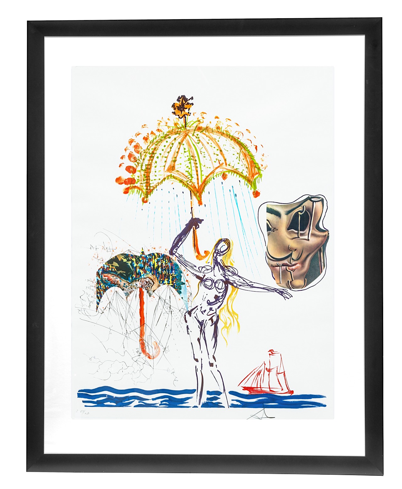 Salvador Dali (1904-1989), 'Imaginations et Objets du Futur', 1975, portfolio with ten framed lithog - Image 20 of 37