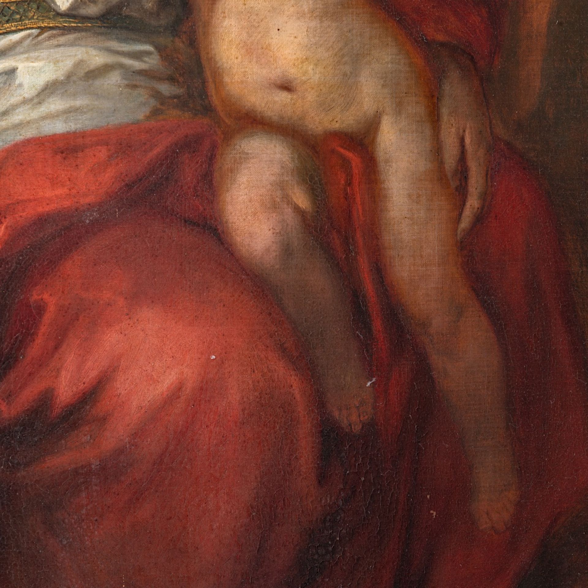 Attrib. to Lodewyk De Deyster (c.1656-1711), Madonna and Child with the infant John the Baptist, oil - Bild 6 aus 7