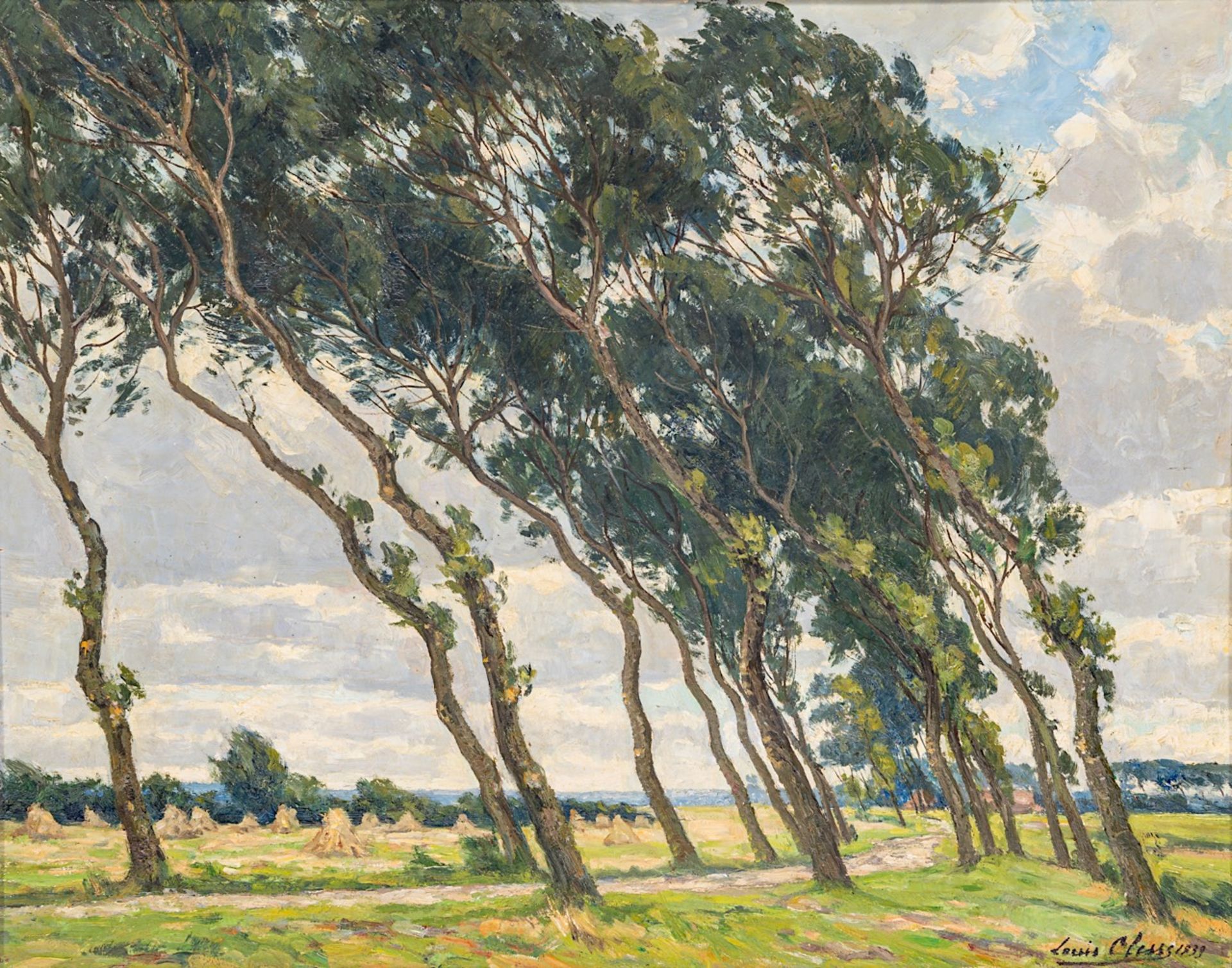 Louis Clesse (1889-1961), landscape with trees, 1939, oil on panel 60 x 75 cm. (23.6 x 29.5 in.), Fr