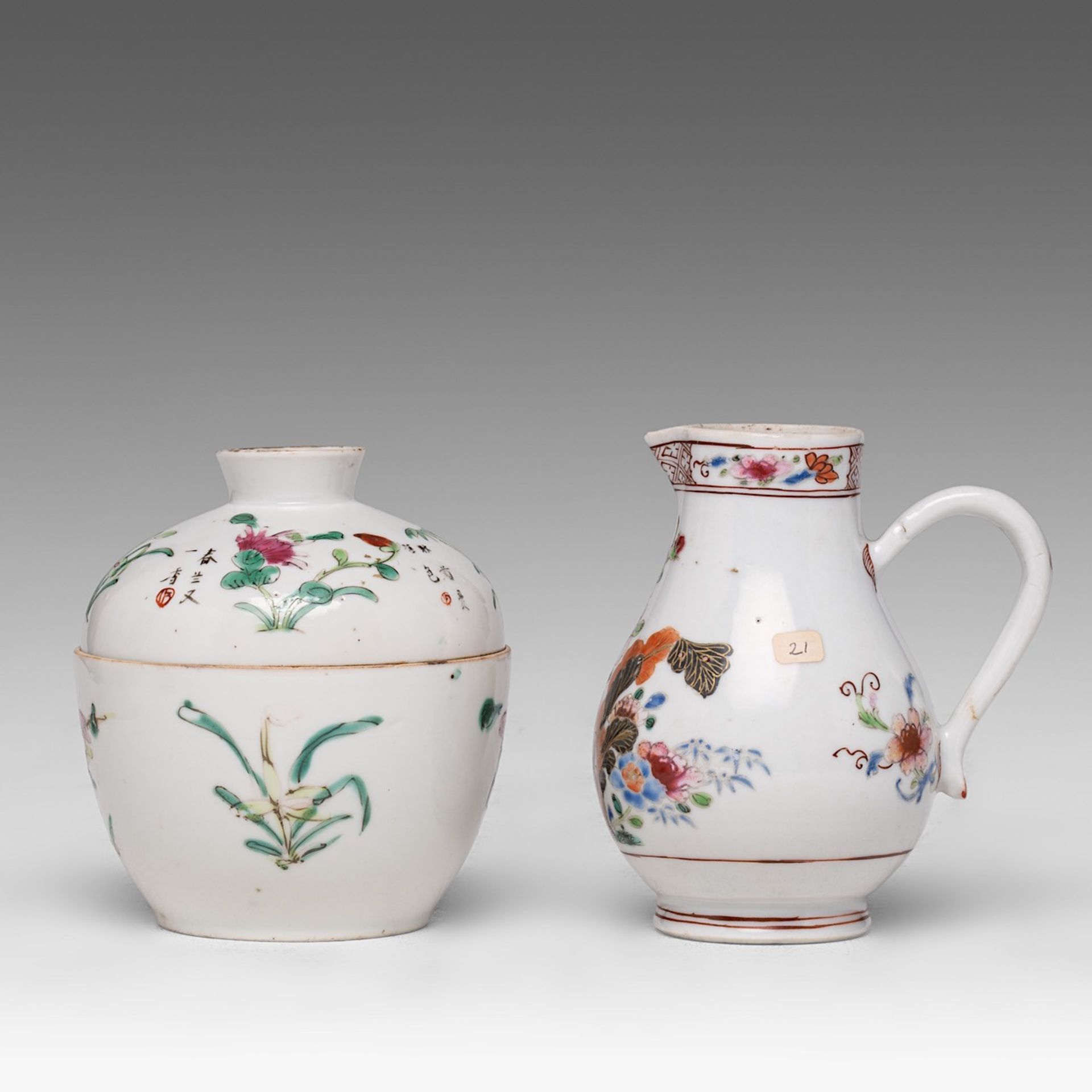 A collection of four Chinese scholar's objects, incl. a brush pot with inscriptions, late 18thC - ad - Bild 7 aus 29