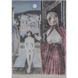 Paul Delvaux (1897-1994), 'Reine de Saba', screenprint, 5/75 60 x 43 cm. (23.6 x 16.9 in.), Frame: 1