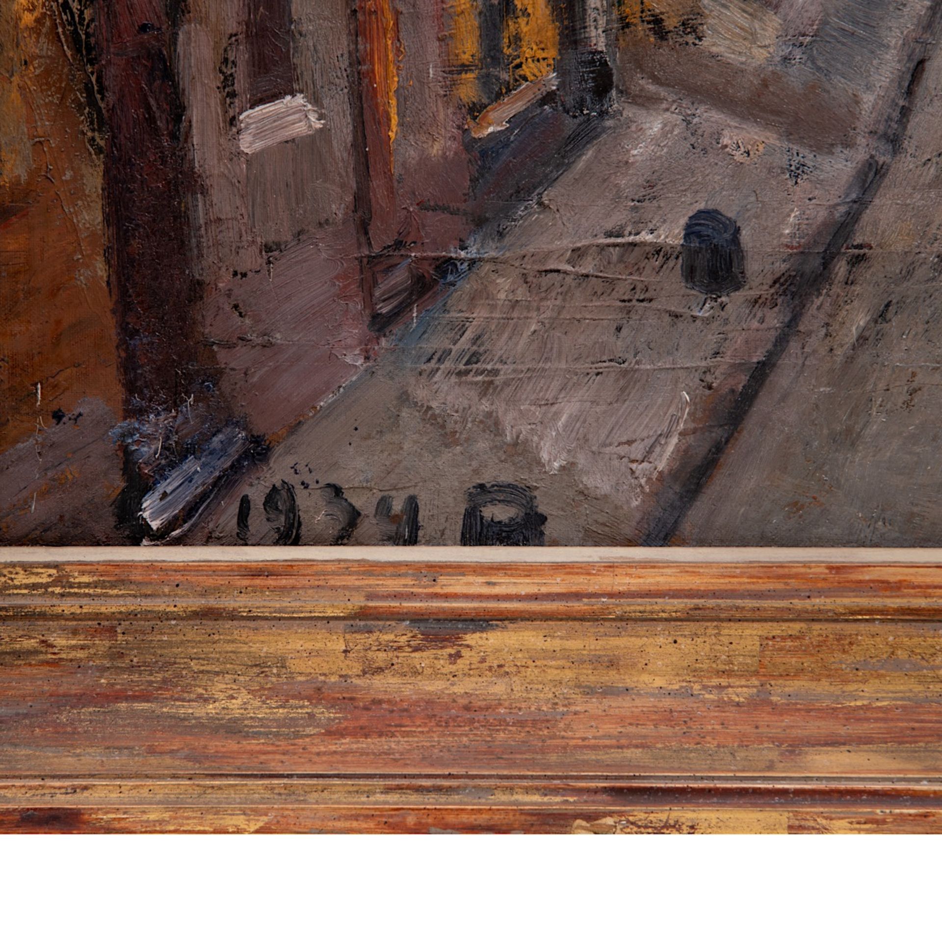 Henri Victor Wolvens (1896-1977), street scene, 1934, oil on canvas 60 x 80 cm. (23.6 x 31 1/2 in.), - Bild 5 aus 8