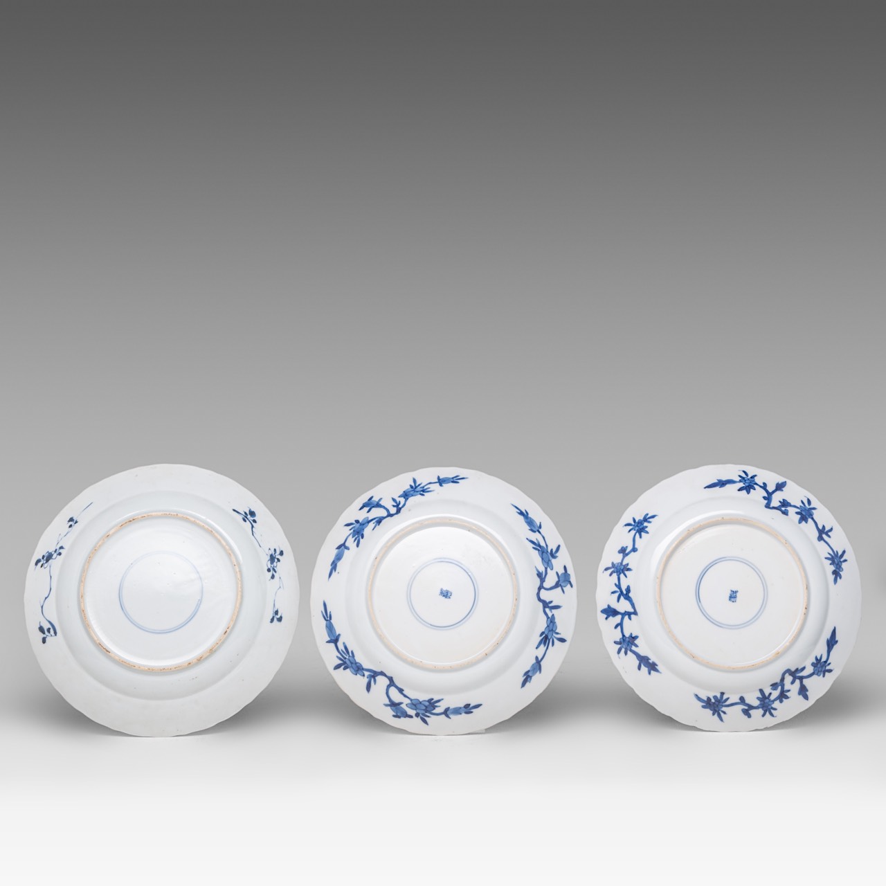 A small collection of Chinese blue and white dishes, including a 'Dragon' plate, Ming dynasty, and K - Image 5 of 5