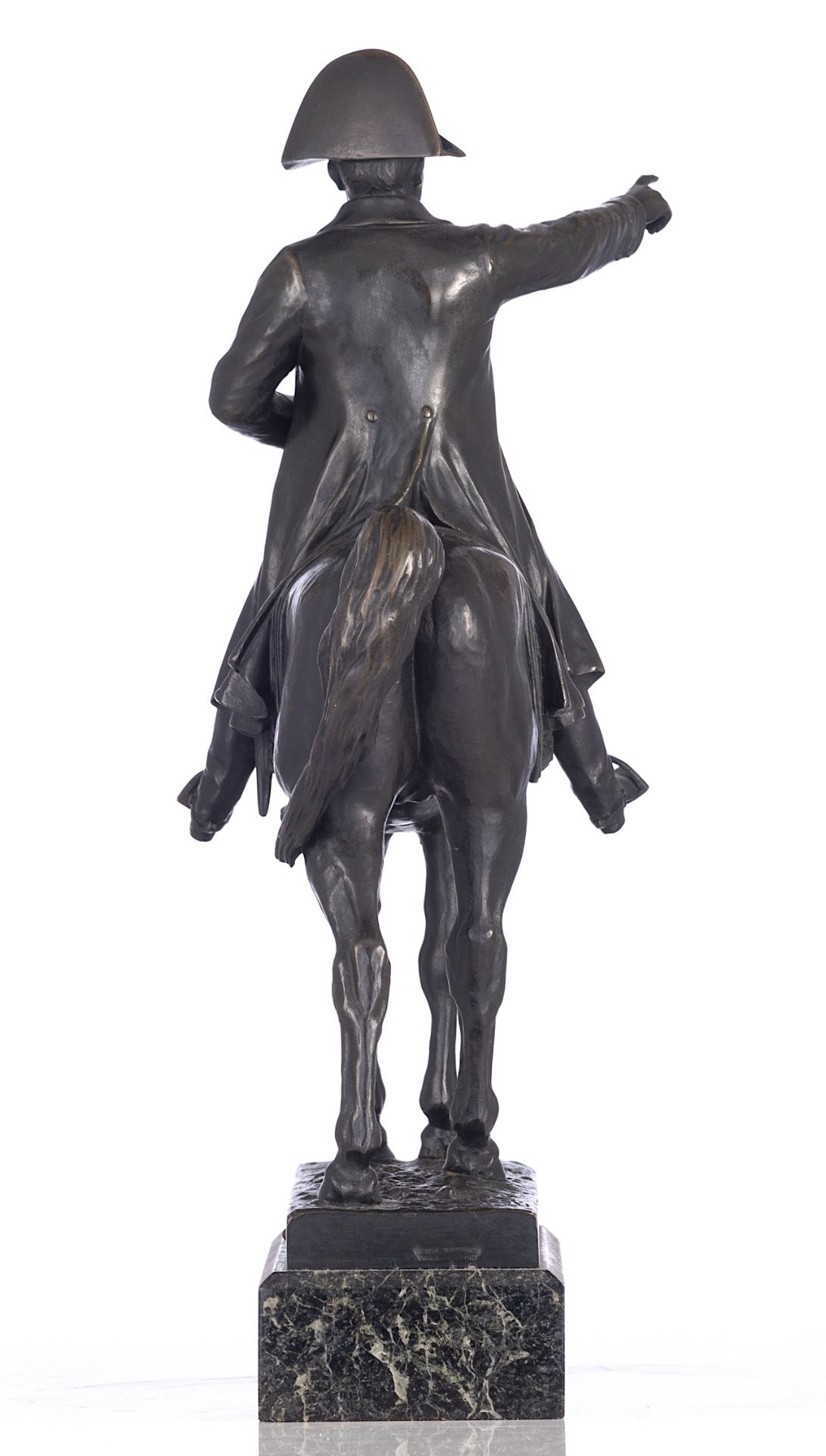 Ernest Charles Guilbert (1848-1913), Equestrian of Napoleon, 1910, patinated bronze, H 40 cm - Bild 3 aus 9