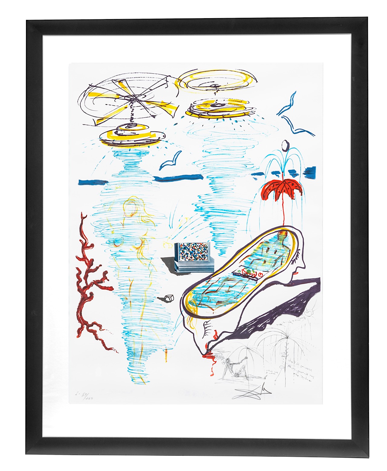 Salvador Dali (1904-1989), 'Imaginations et Objets du Futur', 1975, portfolio with ten framed lithog - Image 22 of 37