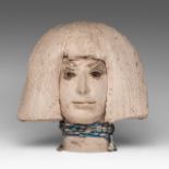 Jose Vermeersch (1922-1997), female bust, 1992, terracotta, H 30 cm